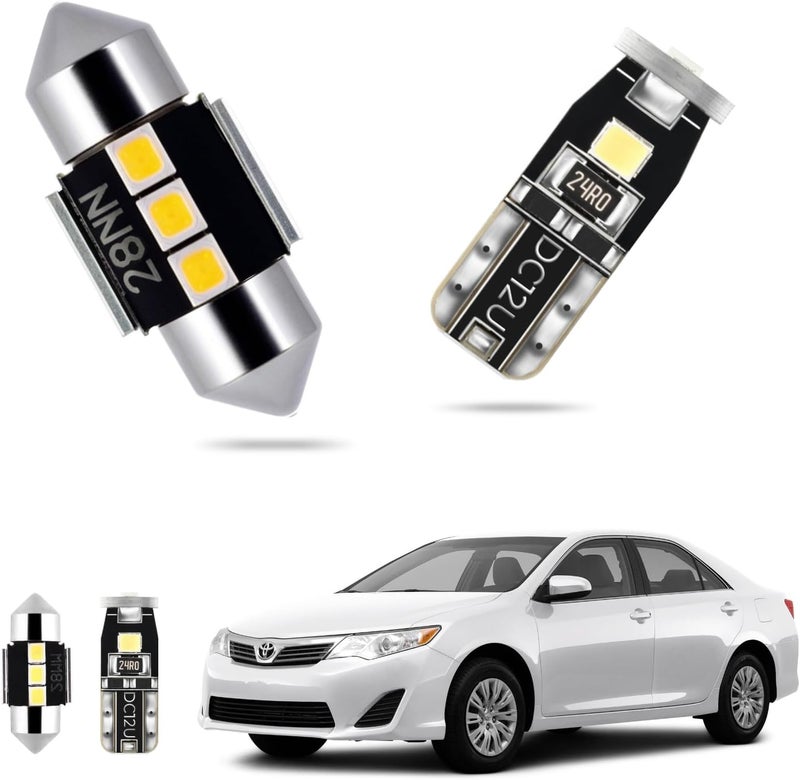 EASY EAGLE LED Interior Car Lights for Toyota-Camry-2012-2020: 13 Piece Kit White LED Light Bulbs - Super Bright 6000K + Install Tool - Image 1
